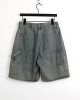 Chakin double knee rivet Bermuda Short denim pants