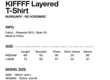 KIFFFF Layered T-Shirt (Burgundy) K25QB682