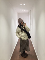 Mellow Chiffon Checkered Skirt (2 Colors)