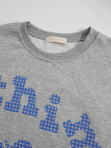 Checker Heart Overfit Sweatshirt