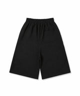 バルーン バギー バミューダ スウェットパンツ - ブラック