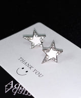ホワイトスターキュービックピアス