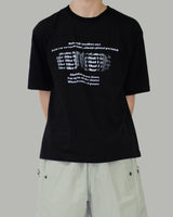 Bling lettering short sleeve t-shirt