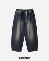 Marine Curved Denim Pants