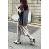 スリップネックオーバーロックTシャツ