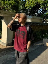 ナインラグラン半袖ニットTシャツ 3C