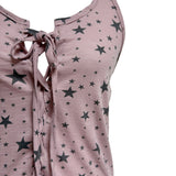 (3color) Star Lace-Up Halter Sleeveless Tee