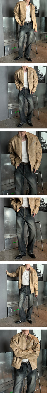 [F/W] Deep blue curve denim pants