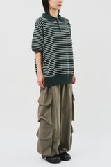 テリーストライプカラーニット (3color)