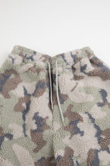 Camo boucle fleece pants