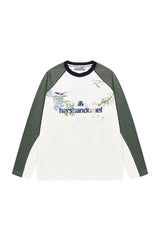 フローラルエンブロイダリージャージロゴTシャツ