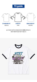 イッツ パーフェクト オーバーフィット リンガー Tシャツ(3color)