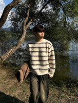 SCOPE STRIPE MOHAIR KNIT