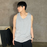Casual sleeveless shirt (3color)