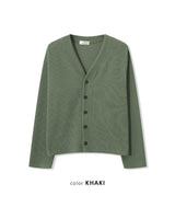 (UNISEX)ニット Vネック カーディガン