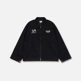 Cowboy Embroidered Work Jacket_Black