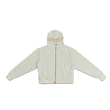 nsn logo zip up hoodie -ivory-