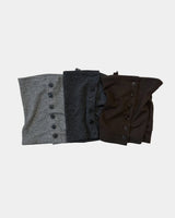 Wide Hole Button Beanie