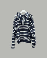 Multiple Stripe Hoodie (Black)