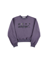 LUCKY SWEATSHIRT (DUST PURPLE)