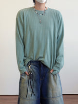Loose ribbed bony long sleeve 3C
