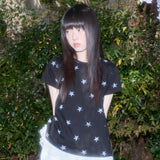 Lace Star Layered Tee (Black) F25QB118