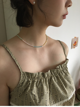 Luce Pearl Bead Necklace (2color)