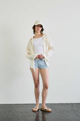 LUMINOUS OVERSIZED SHIRT / BEIGE