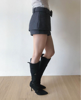 person classic wool mini sk / pt ( belt set )
