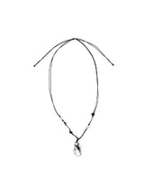 Leaf Clear Pendant Long Necklace