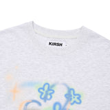 CHERRY BLUR GRAPHIC T-SHIRT [MELANGE GRAY]