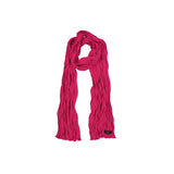 Wave Crinkled Long Scarf (magenta)