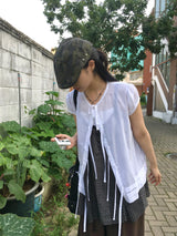 dot pattern sleeveless