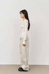 (W) Glee Button Top