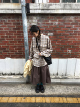 Wheel Ombre Check Shirt (2color)