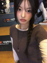 ニッピィフリルダブルサイドレイヤードTシャツ