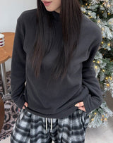 カートンフリースハーフタートルネックTシャツ