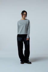 EEERRR Distorted Logo raglan long sleeve (Melange)