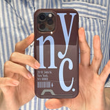 NYC フォーンケースブラウン (card)