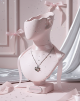 [tripleS Lynn Necklace] Pretzel Collarbone Necklace - Silver Color