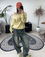 Rat Double Eyelet Long Leather Belt