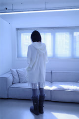 Bohem tassel button knit cape