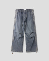 DRASLOW TRACK WIDE DENIM PANTS