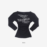 ストームレタリングシャーリングTシャツ