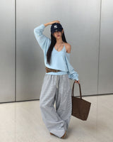 Vネックニット & タンクトップセット