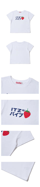 ストロベリー ロゴ クロップTシャツ