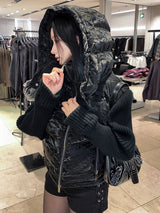 レザーバックルモーターバッグ