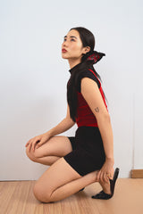 CHECK SCRUNCH / RED