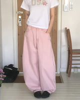 ダビットハートバックポケットバルーンフィットウォッシュパンツ