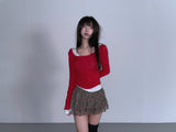  teenage u neck t-shorts (4color)